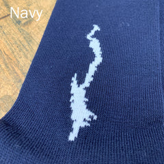 Lake George Silhouette Socks
