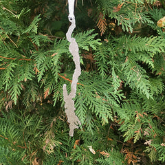 Lake George Stainless Steel Ornament