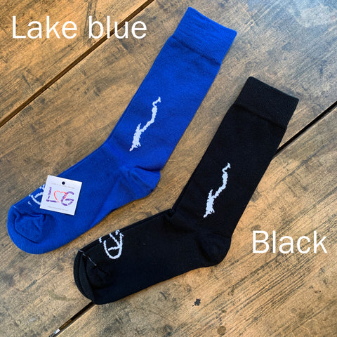 Lake George Silhouette Socks